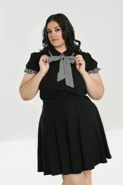 Hell Bunny Leslie Blouse Hot