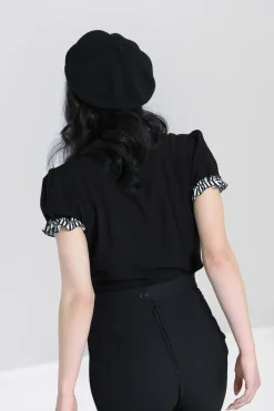 Hell Bunny Leslie Blouse Hot