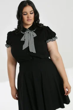 Hell Bunny Leslie Blouse Hot