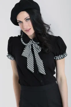 Hell Bunny Leslie Blouse Hot