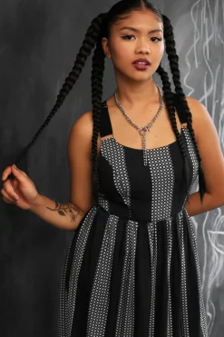 Hell Bunny Lita Dress Black/Grey Sale