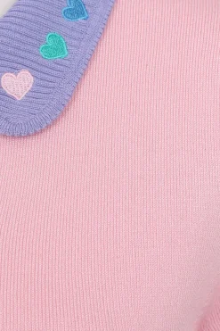 Hell Bunny Lollie Top Pink Hot