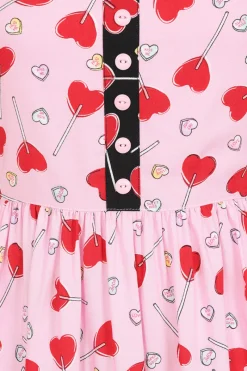 Hell Bunny Lollies Maxi Dress Pink New