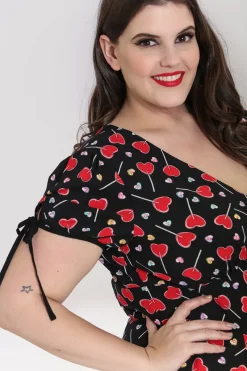 Hell Bunny Lollies Mini Dress Black Clearance