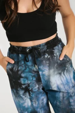 Hell Bunny Lost Joggers Navy Outlet