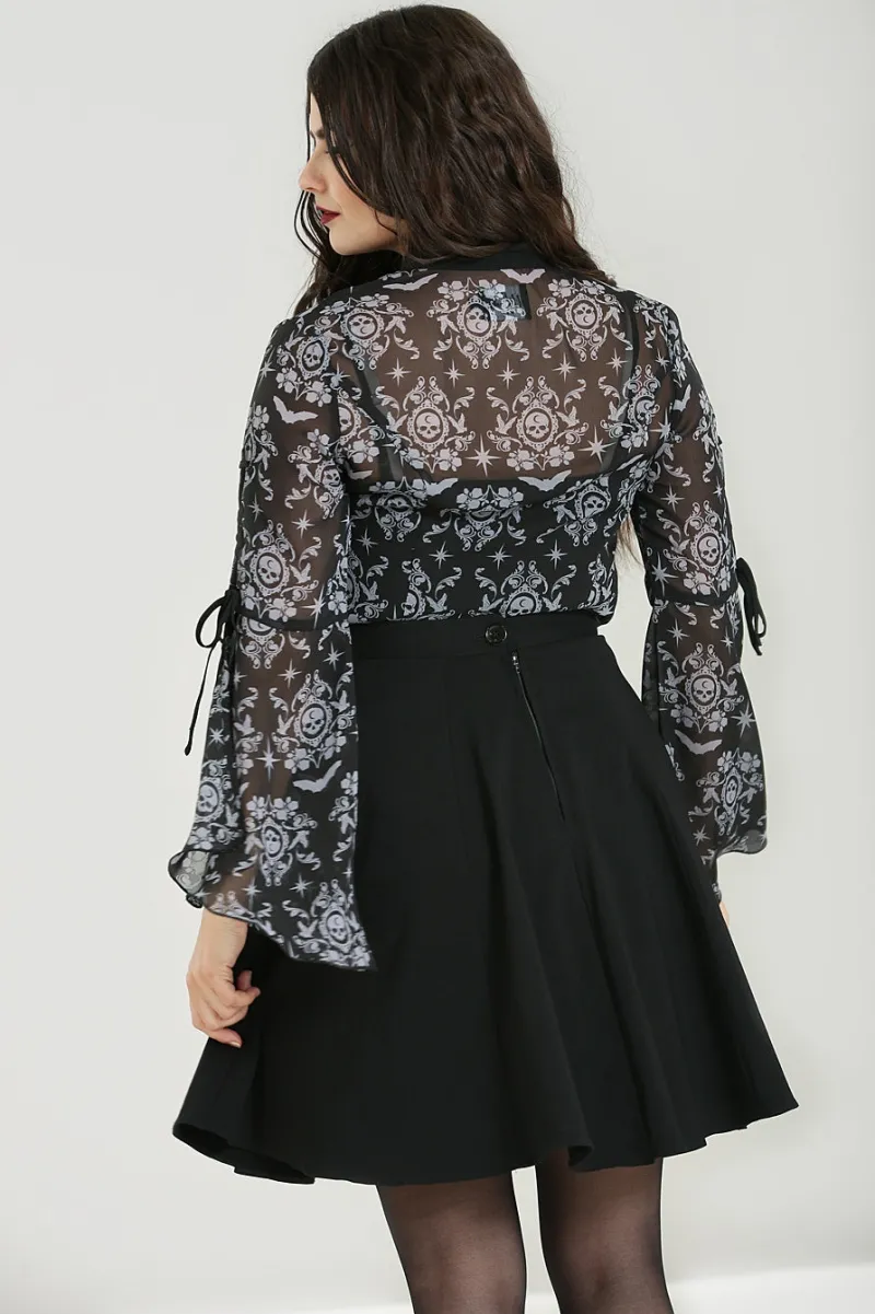 Hell Bunny Lost Whispers Blouse Black Online