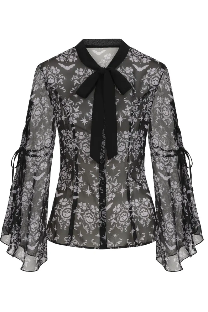 Hell Bunny Lost Whispers Blouse Black Online