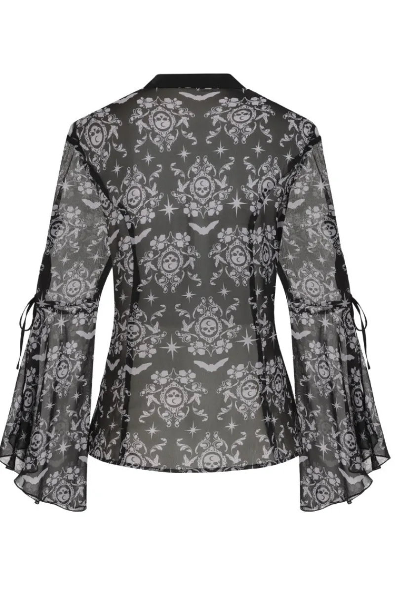 Hell Bunny Lost Whispers Blouse Black Online
