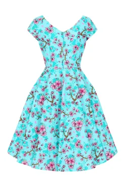 Hell Bunny Louella Dress Aqua Online