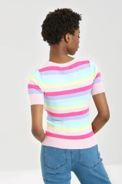 Hell Bunny Love Heart Top MultiColour Hot