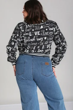 Hell Bunny Love Yourself Jacket Black Sale