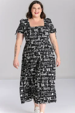 Hell Bunny Love Yourself Maxi Dress Black Discount