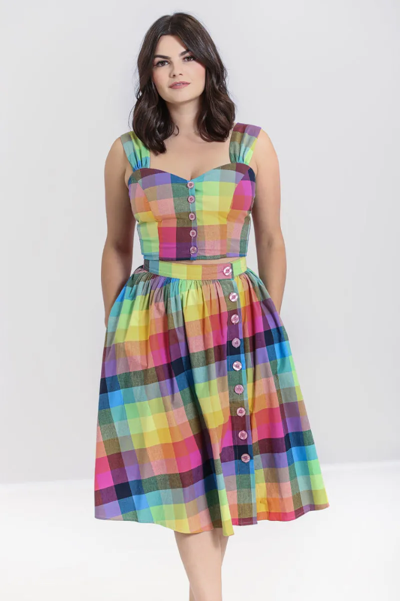 Hell Bunny Lucia 50's Skirt MultiColour