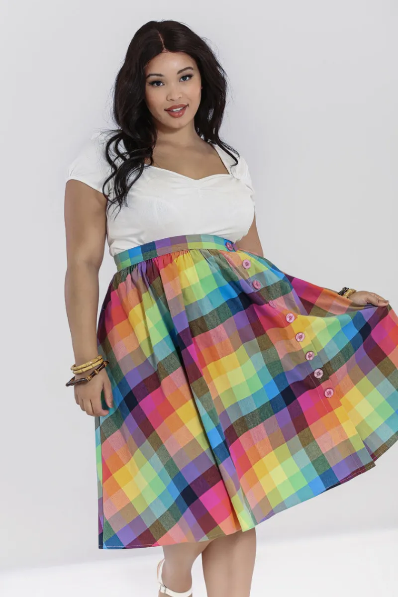 Hell Bunny Lucia 50's Skirt MultiColour