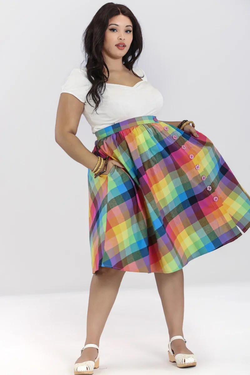 Hell Bunny Lucia 50's Skirt MultiColour