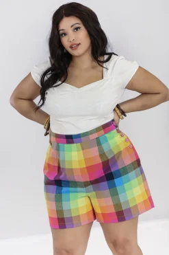 Hell Bunny Lucia Shorts MultiColour Hot
