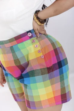 Hell Bunny Lucia Shorts MultiColour Hot
