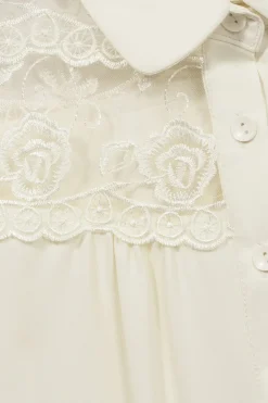 Hell Bunny Lucille Blouse Ivory Best