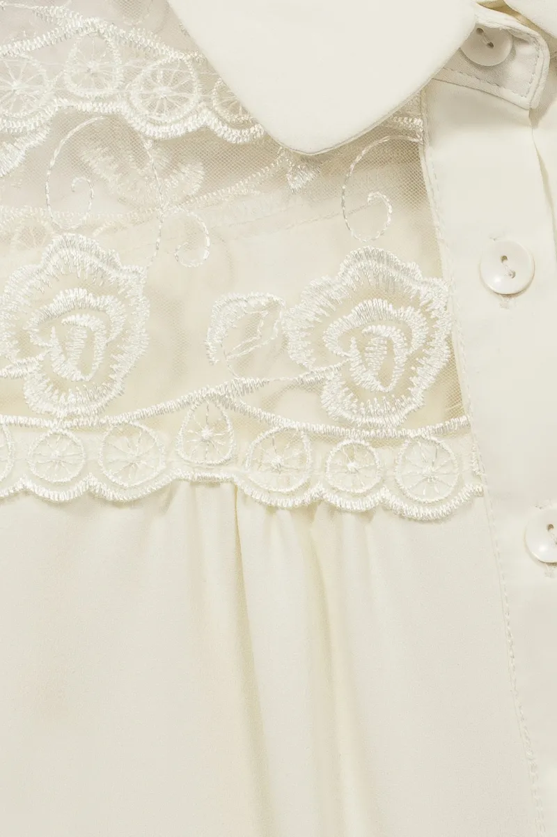 Hell Bunny Lucille Blouse Ivory Best