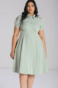 Hell Bunny Maddy Dress Green Outlet
