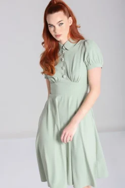 Hell Bunny Maddy Dress Green Outlet