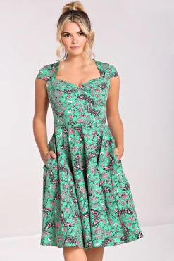 Hell Bunny Madilynn 50's Dress Green Clearance