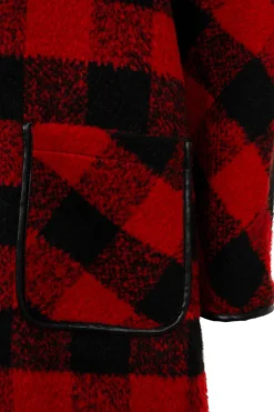 Hell Bunny Manhattan Coat Black/Red Online