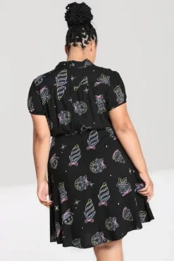 Hell Bunny Merry Mid Dress Black Best