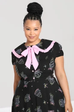 Hell Bunny Merry Mini Dress Black Discount