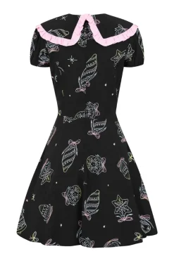 Hell Bunny Merry Mini Dress Black Discount