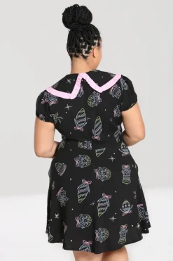 Hell Bunny Merry Mini Dress Black Discount