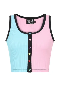 Hell Bunny Mimi Crop Top MultiColour Outlet