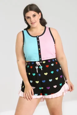 Hell Bunny Mimi Crop Top MultiColour Outlet