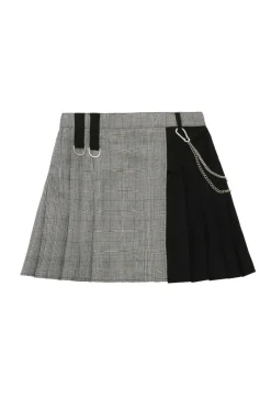 Hell Bunny Mina Skirt Grey Hot