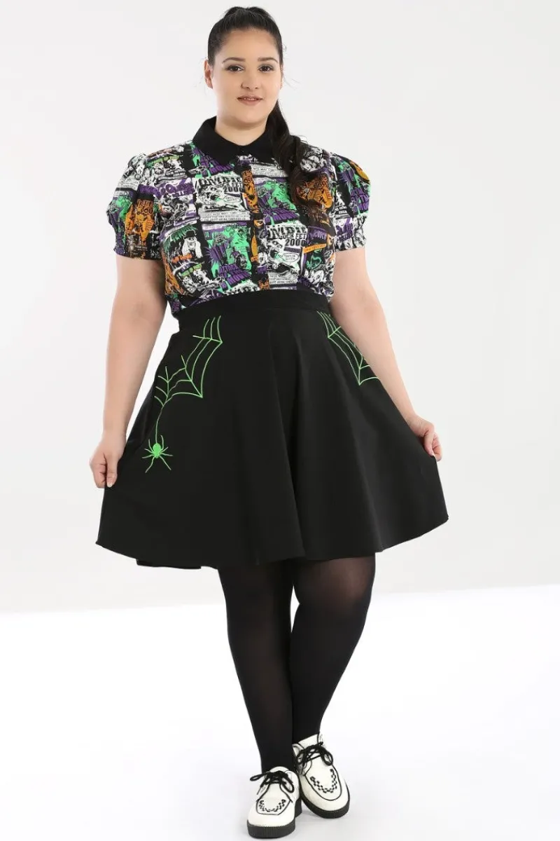 Hell Bunny Miss Muffet Mini Skirt Outlet