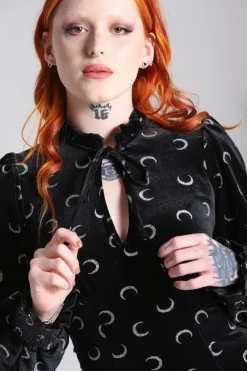 Hell Bunny Misty Moon Dress Black Outlet