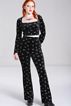 Hell Bunny Misty Moon Trousers Black Best