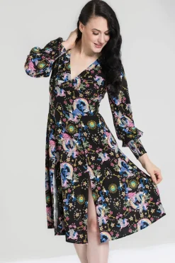 Hell Bunny Moondance Mid Dress Black Sale