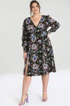 Hell Bunny Moondance Mid Dress Black Sale