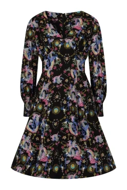 Hell Bunny Moondance Mid Dress Black Sale