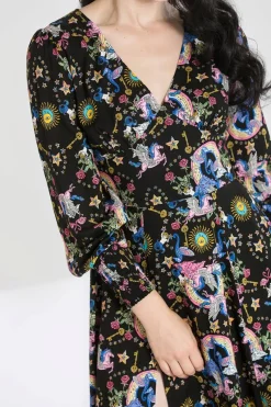 Hell Bunny Moondance Mid Dress Black Sale