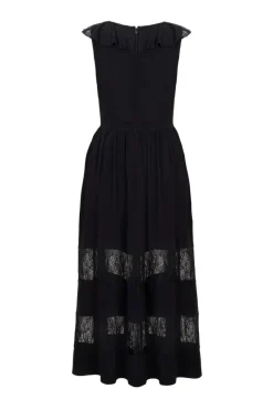 Hell Bunny Mortem Maxi Dress Black New