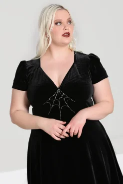 Hell Bunny Morticia Dress Black Clearance