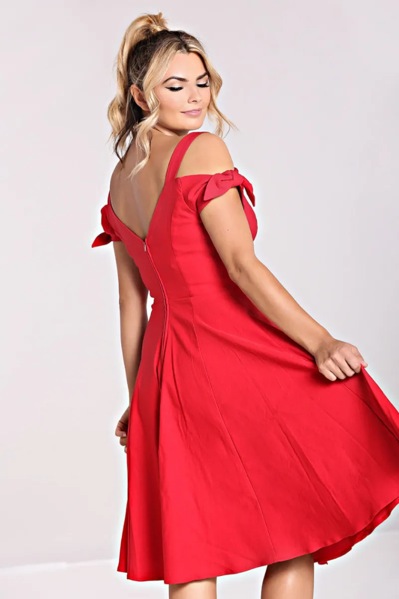 Hell Bunny Nancy Dress Red