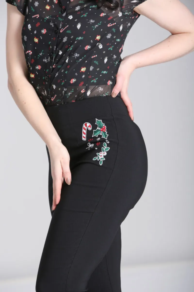 Hell Bunny Natalie Capris Black Online