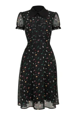 Hell Bunny Natalie Midi Dress Black Discount