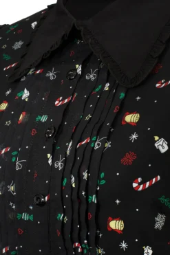 Hell Bunny Natalie Midi Dress Black Discount