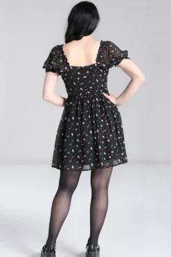 Hell Bunny Natalie Mini Dress Black Clearance