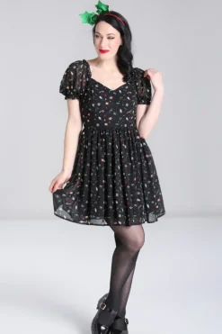 Hell Bunny Natalie Mini Dress Black Clearance
