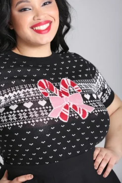 Hell Bunny Natalie Top Black Discount